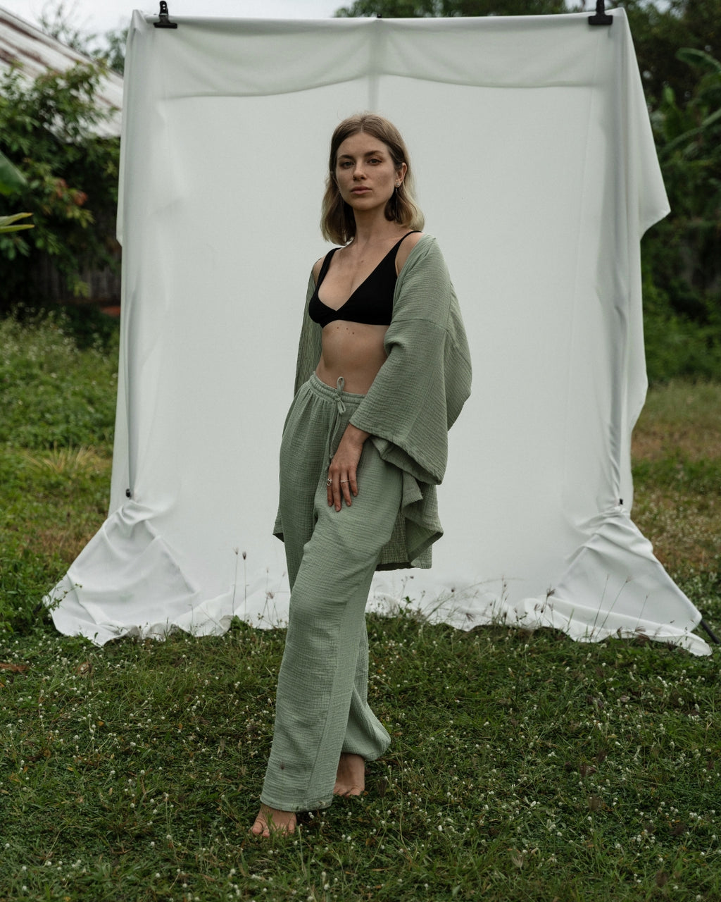 Cotton Kimono Jacket